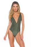 Chanel Olive Body Sculpt  Reversible   Shapewear Swimsuit