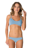 Cruz Bikini Set in Dusty Blue